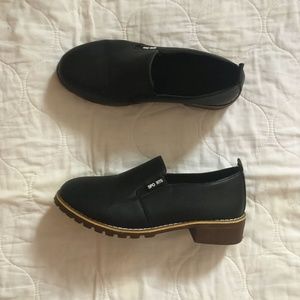 Shein Black Loafers, Size 8
